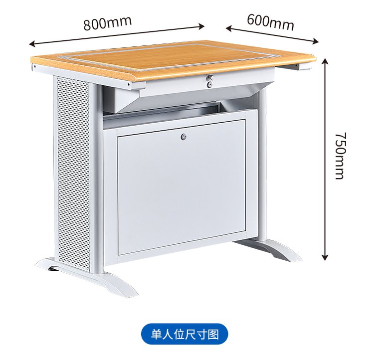 Student Flip Computer Training Table Single Person Flip Table Embedded Hidden Function Electric Classroom Machine Room Table Furniture Manufacturer