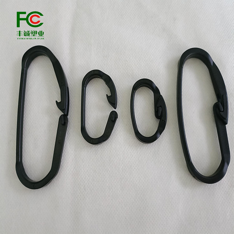 10000 hail suppression net plastic clips C hook sunshade net greenhouse film clips Durable anti-aging black net clips