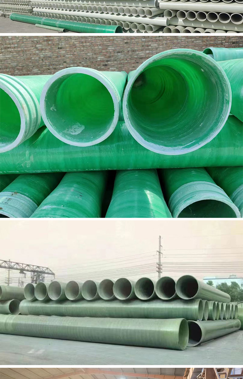 Zhenkuo Fiberglass Reinforced Plastic Sandwich Pipe Manufacturer Municipal Drainage and Sewage Pipe DN200 Wound Buried Sewage Pipe