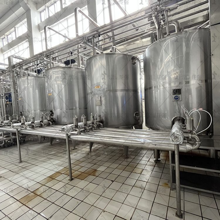 龙强乳制品加工设备 45kW功率 框式搅拌蒸汽加热 半自动控制 质保一年