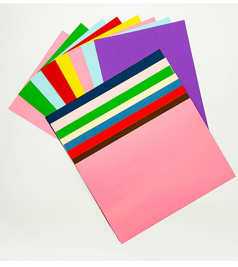 Wholesale of color card paper by manufacturers, handmade cover, greeting card album, painting, children's DIY, multi specification color card paper