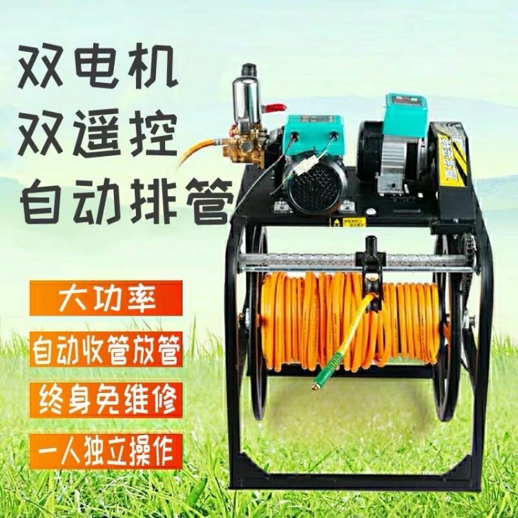 Orchard gasoline pesticide sprayer hand push diesel spray 100L insecticide sprayer small frame mist sprayer