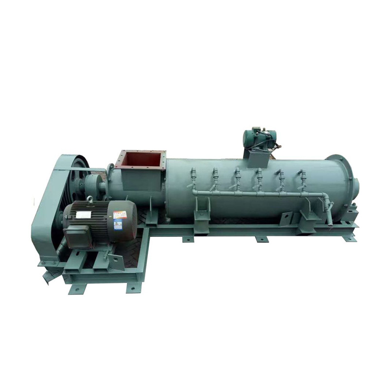 Dust humidification mixer, single and double shaft SJ horizontal spiral mixer, industrial power plant cement mortar mixing