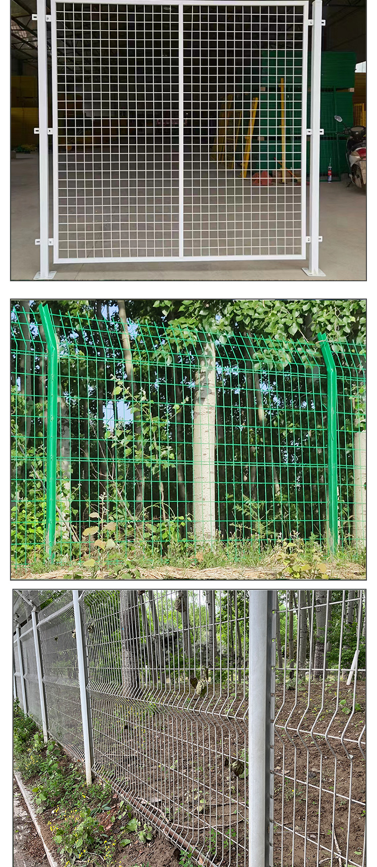 Dipped plastic double-sided wire guardrail network Highway isolation fence Reservoir steel wire protection network