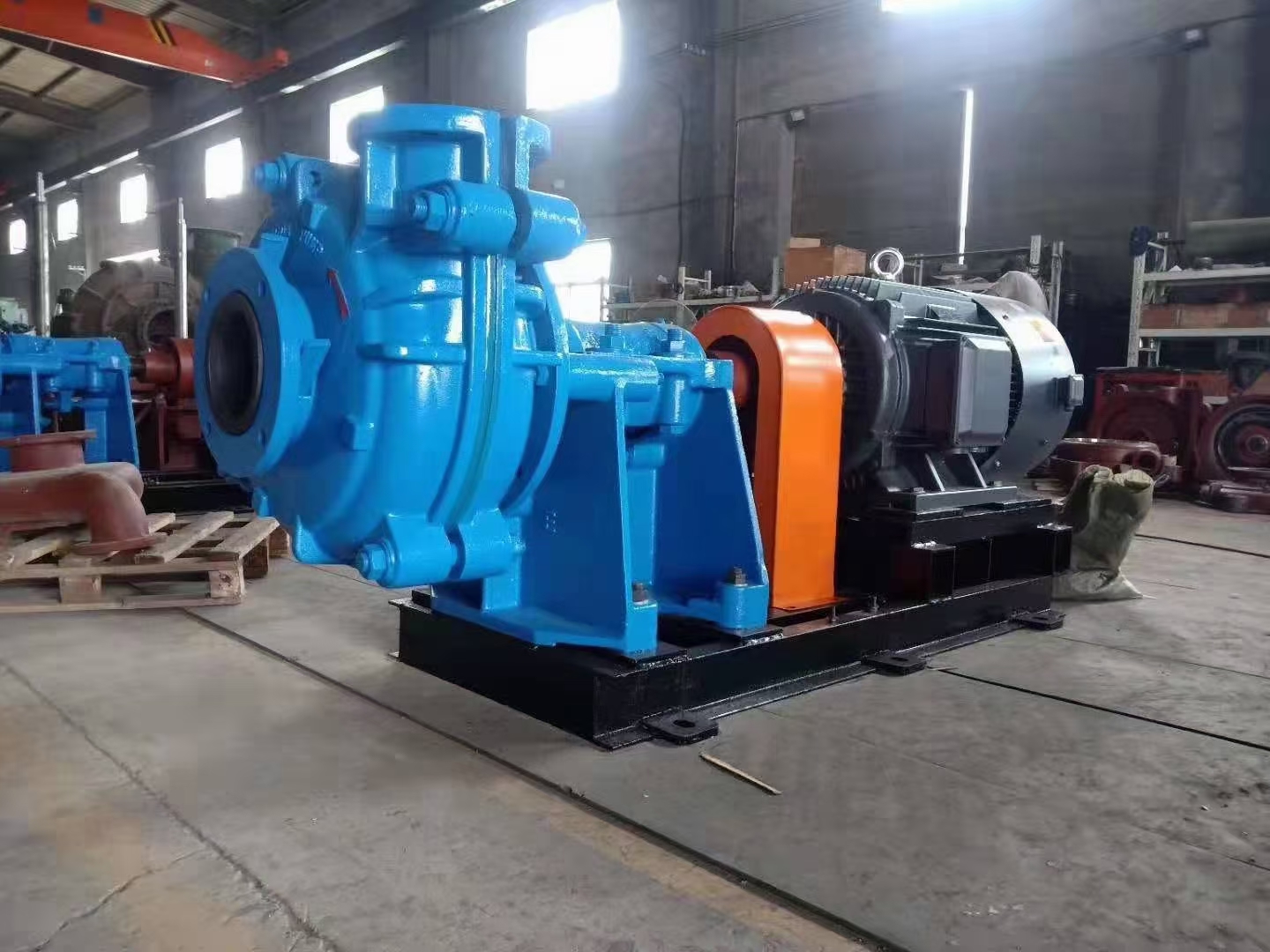 Heavy duty sand washing pump, horizontal slurry pump, wear-resistant slurry pump, 200ZJ-A58 coal slurry conveying pump, with long service life