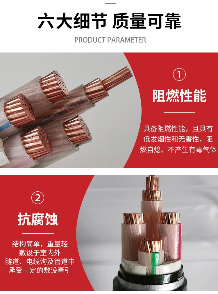 Daxin XLPE insulated power cable Low smoke zero halogen flame retardant cloth wire cable