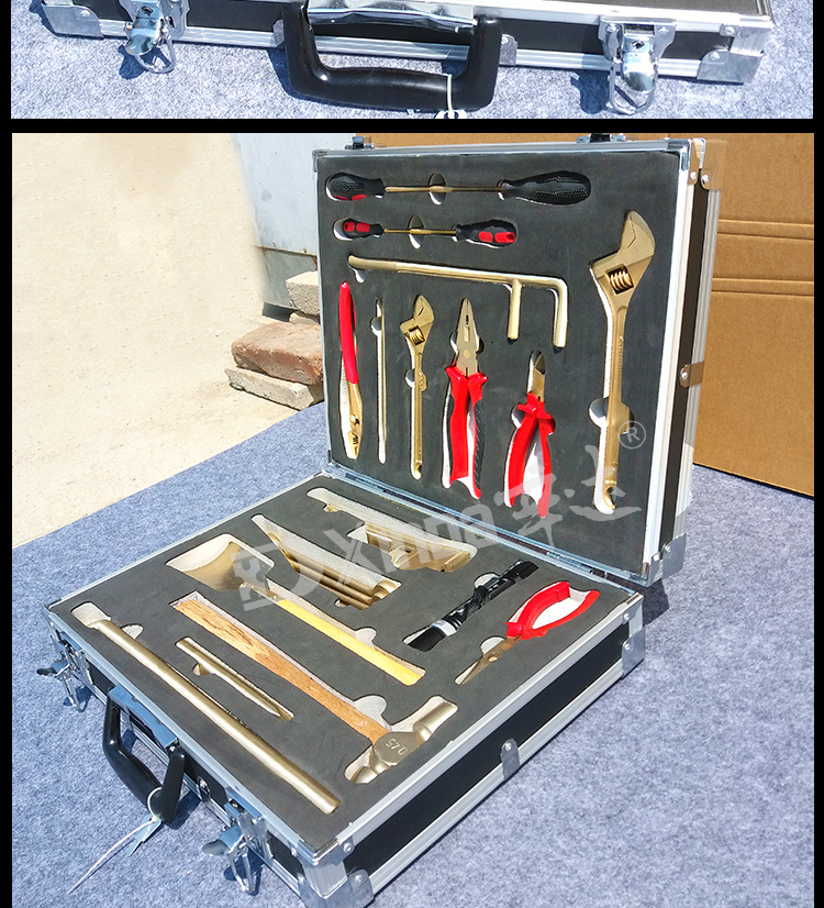 25 piece set of explosion-proof combination tools, 3331 special explosion-proof tools for oil depots produced by Xinda