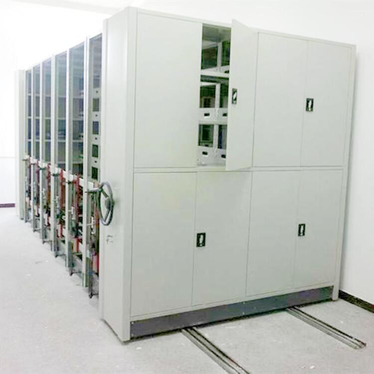 Mobile enclosed dense rack archive storage cabinet Simple operation of dense racks in ordinary steel warehouses