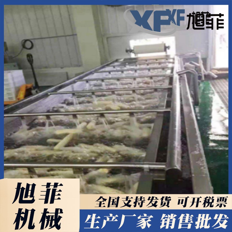 Pre soaking lifting cleaning machine Shandong Xufei root and stem clean vegetable processing production line potatoes