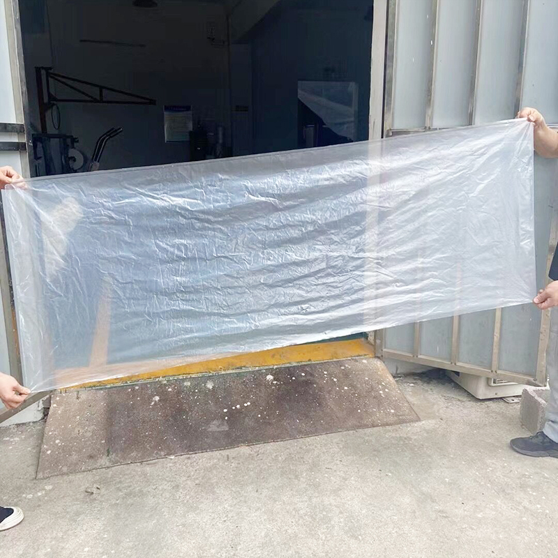 广 州pe塑料平口胶袋 超大号 加厚 透明方底PE袋定做