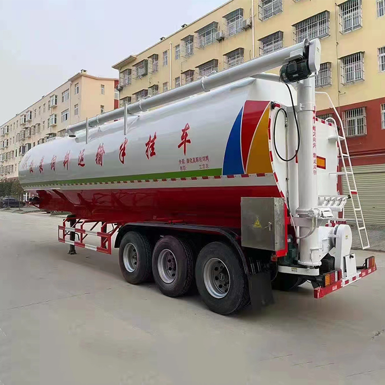 Duoshi Star JHW9400ZSL bulk feed transportation semi trailer for farm feed distribution truck factory price sales