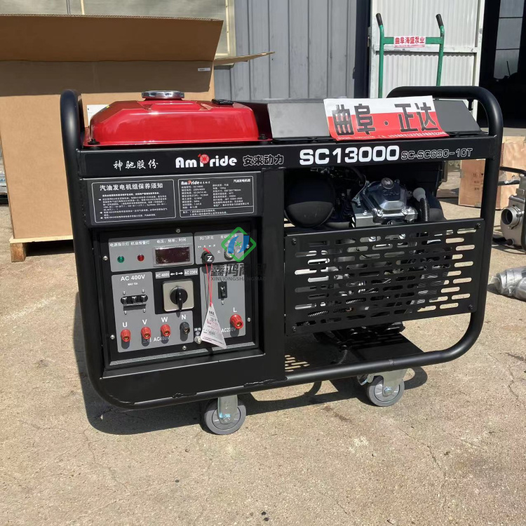 10kW dual cylinder gasoline generator with optional power, manual and electric dual start stable and reliable diesel power supply