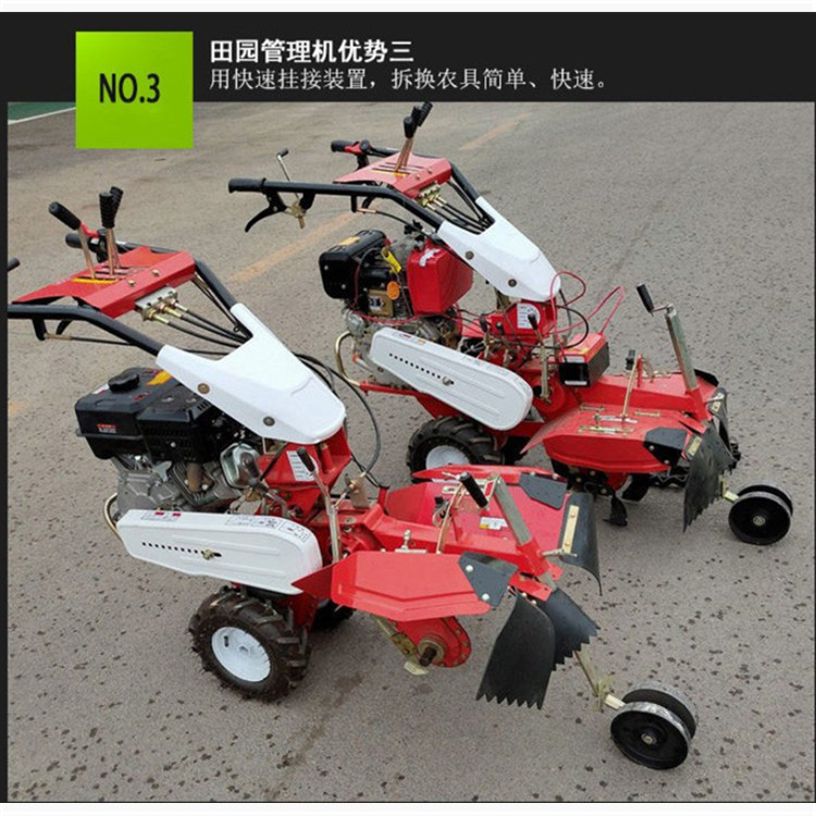 Diesel furrow cultivator, greenhouse strawberry ridger, large-scale customization, multifunctional operation