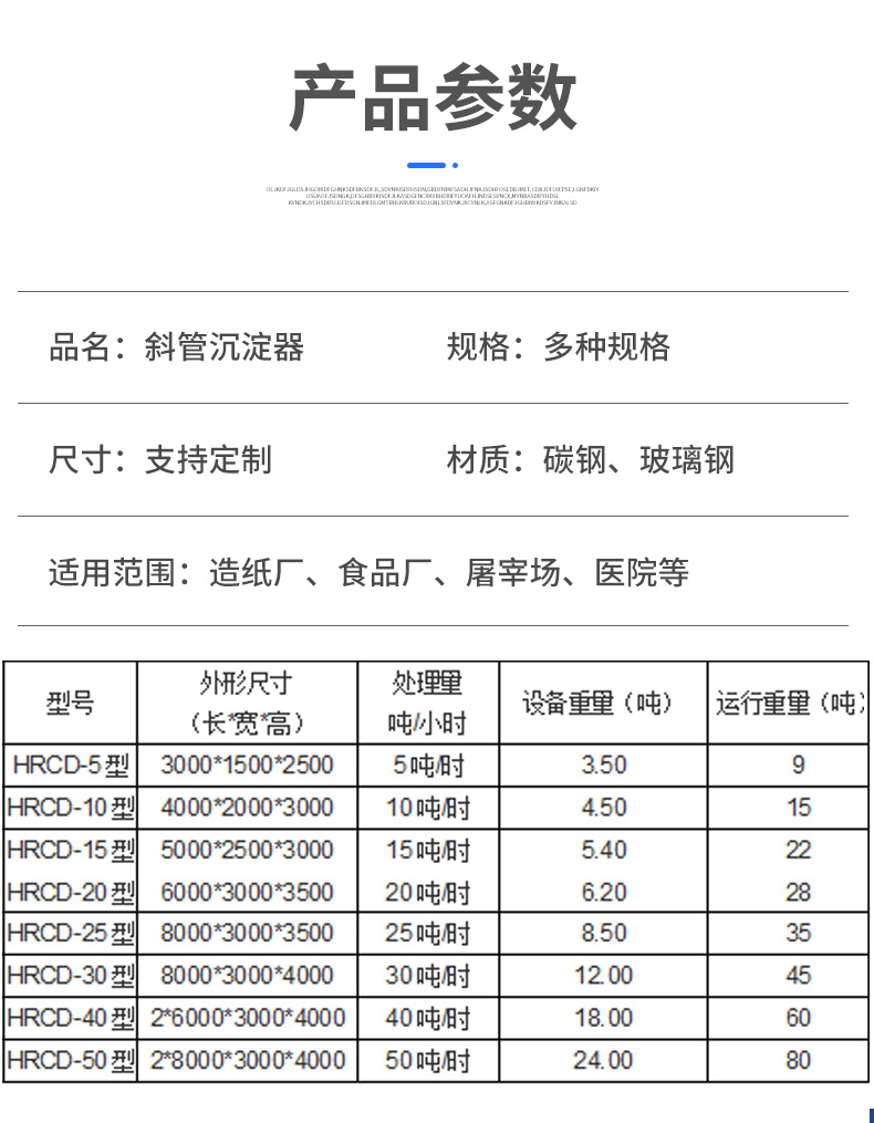 Integrated sedimentation device for inclined tube and inclined plate sedimentation equipment, high-density sedimentation device, Weishuo