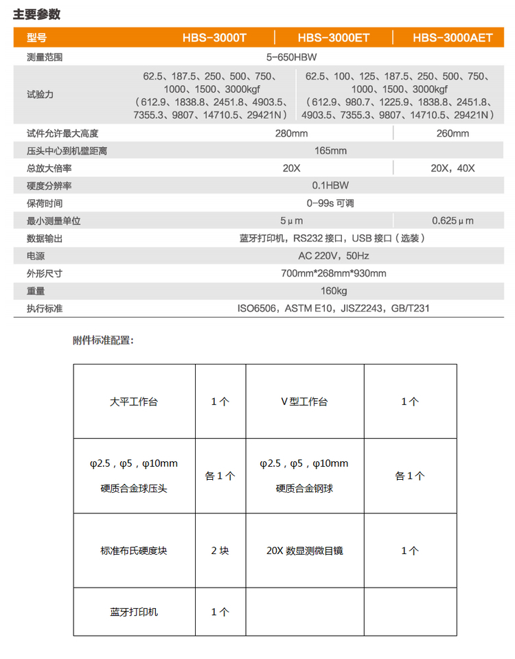 HBS-3000AET touch screen digital Brinell hardness tester with simple operation and automatic turret