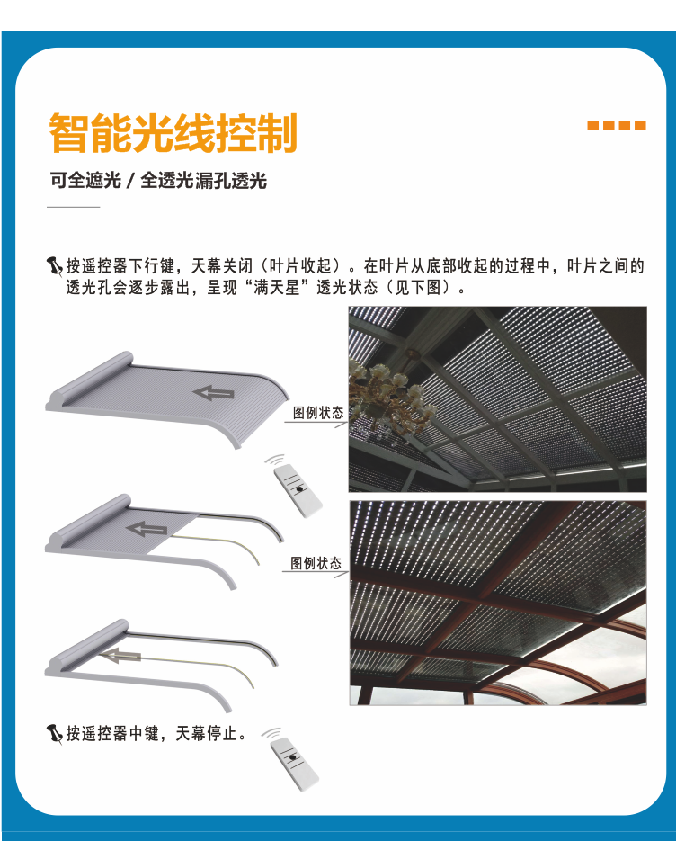 Customized Sunshine Room Sunshade Roof Blind Electric Roof Canopy Glass Roof Villa Sunscreen Insulation Telescopic Canopy