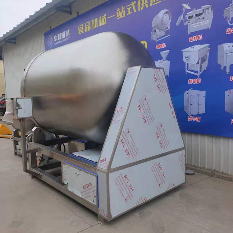 Salted Spanish mackerel marinating machine for human flavor, deer meat, horse meat, and seafood marinating equipment, fully automatic vacuum frequency conversion rolling machine