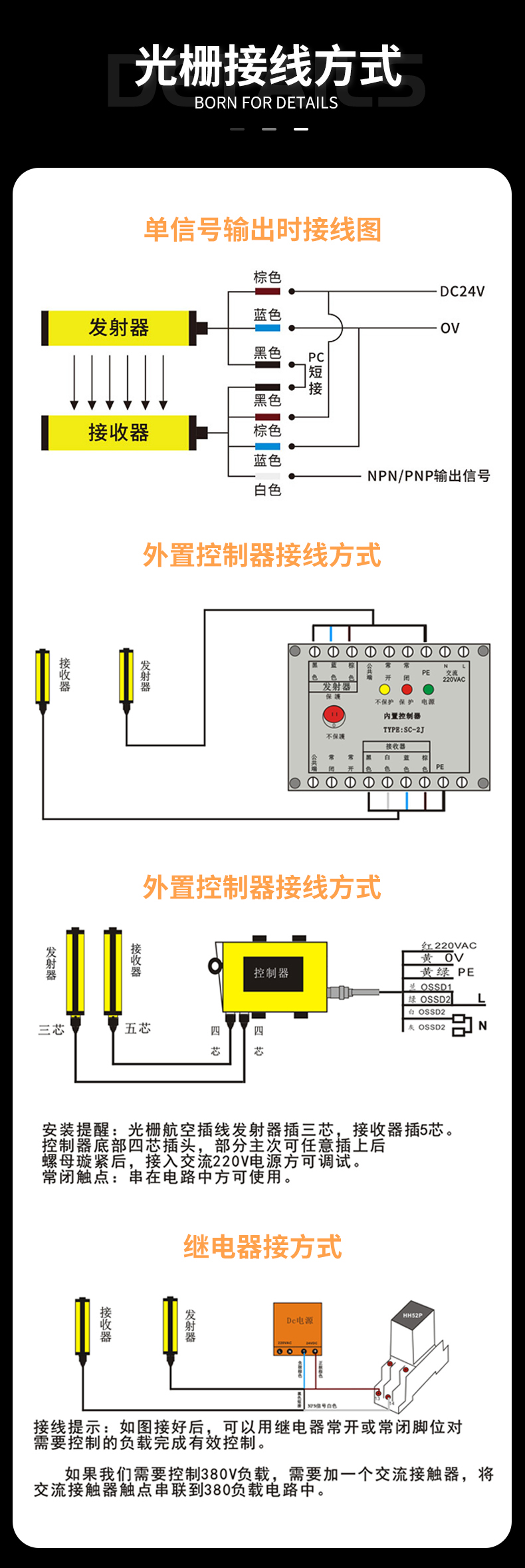 Light curtain light curtain sensor SM-1B series HNG/E infrared radiation GTD/S photoelectric protection device