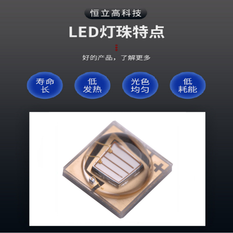 High power 3535 purple light bead 395NM ceramic packaging UV printing curing LED light source