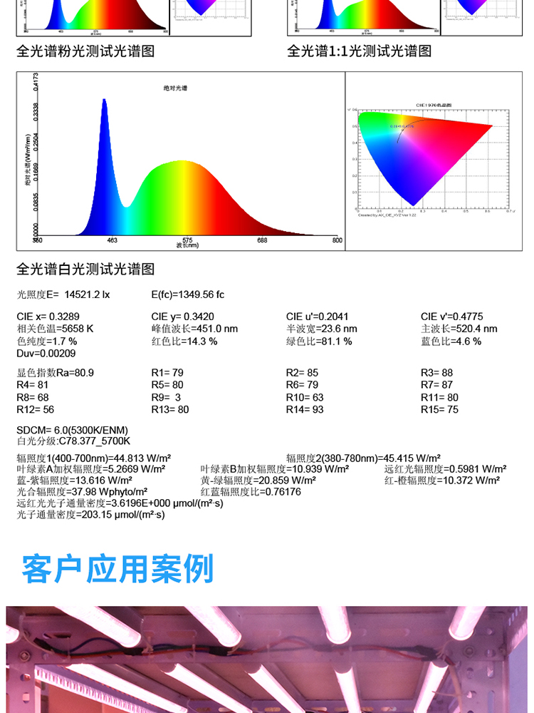 LED Grow light full spectrum led grow light sunlight grape strawberry fruit planting fill light