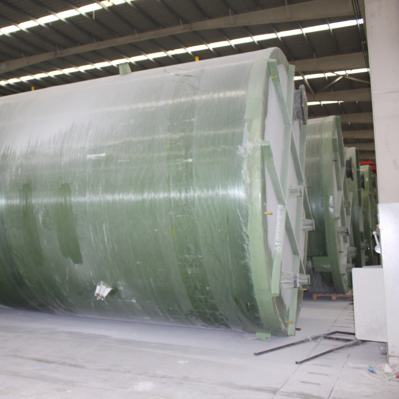 Wholesale production of FRP tank winding storage tank, fiberglass hydrochloric acid tank, vertical horizontal pressure tank