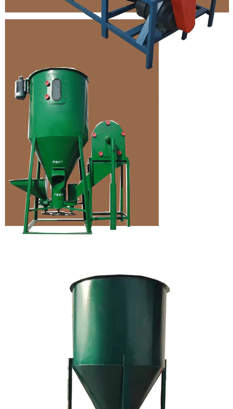 Luqiang 1 ton horizontal mixer corn flour wheat bran mixer customized 3 cubic large mixer wholesale