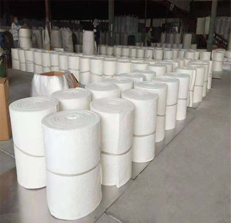 Fire roll Aluminium silicate flexible fire smoke exhaust system Class A fireproof ceramic fiber fireproof package manufacturer