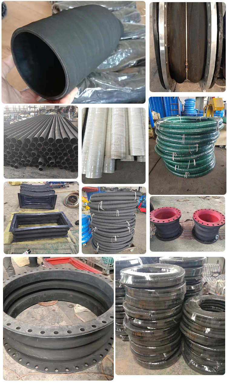 Asbestos cloth water transmission rubber pipe wrapped with asbestos temperature resistant and fireproof rubber pipe, water-cooled cable conduit