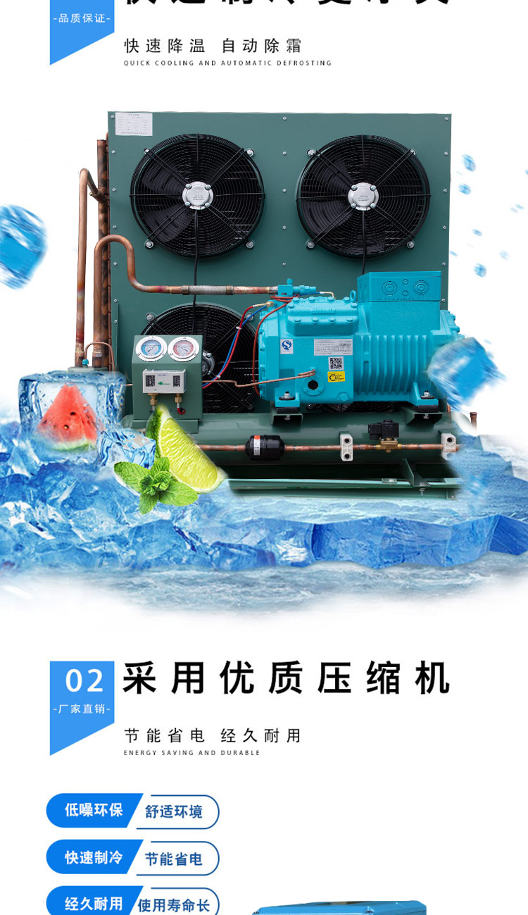 Bizer Refrigeration Compressor 6FE-50 6F-50.2 Cold Storage Refrigeration Machine Freezing and Preservation Storage