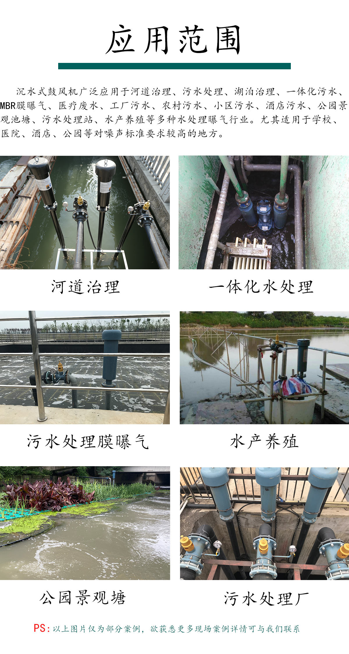 Buried sewage treatment submerged water fan AVW-5015 integrated submersible fan MBR membrane tank aeration fan