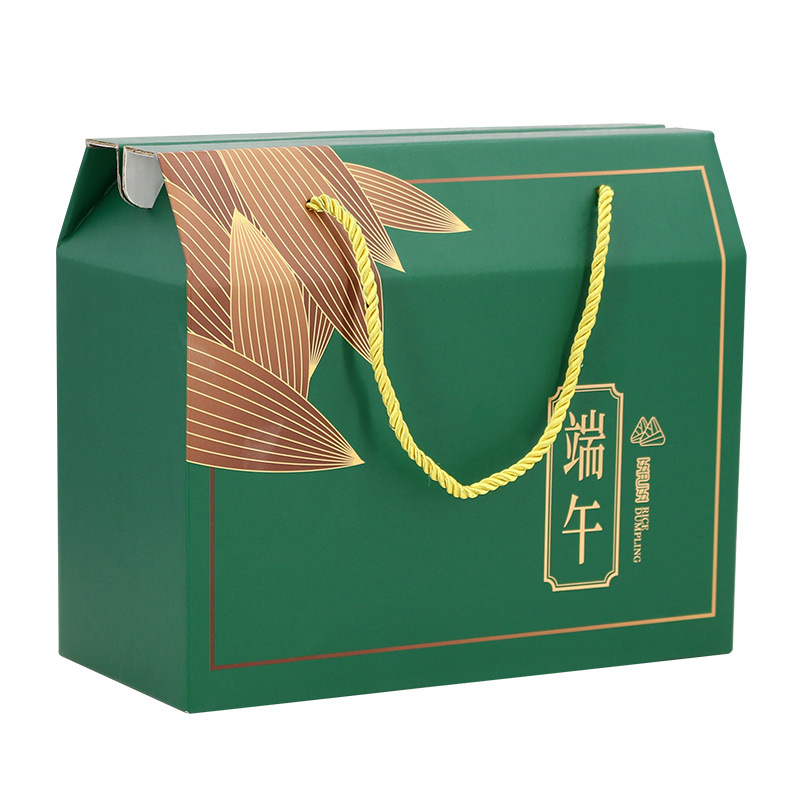 New Dragon Boat Festival Zongzi Gift Box Customized Factory Wholesale Handheld Gift Box Packaging Box Design Business Gifts