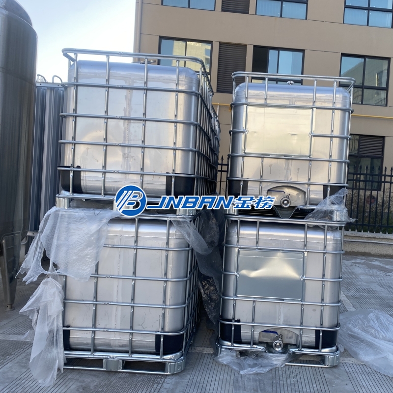 Jinbang Machinery Industry 1000L Stainless Steel IBC Ton Tank Ton Drum Container Drum Factory Customization