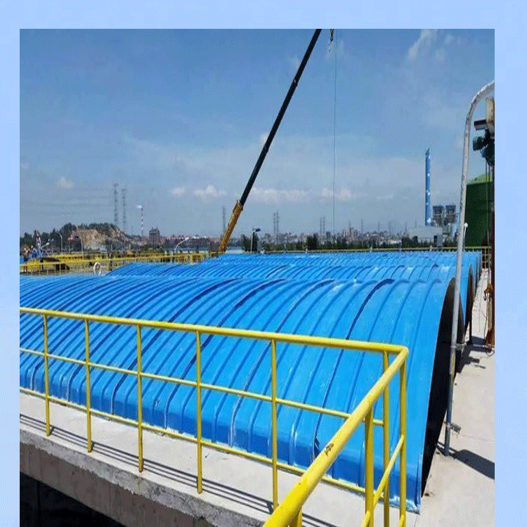 Glass fiber reinforced plastic arch cover plate Jiahang arc exhaust gas seal hood FRP Cesspit