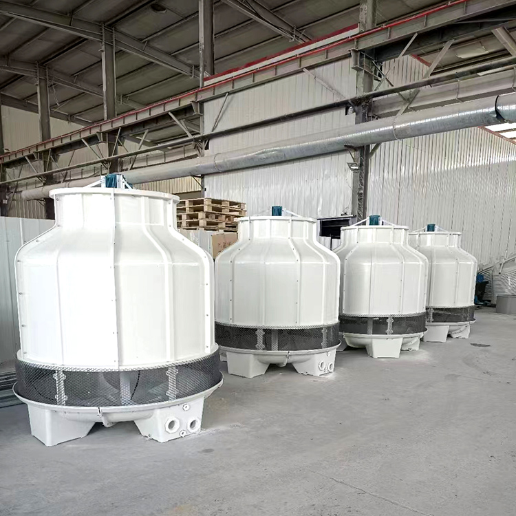 Runsen Fiberglass Reinforced Plastic Cooling Tower Circular Counterflow Cooling Water Tower Cooling Fast Installation Convenient Support Customization