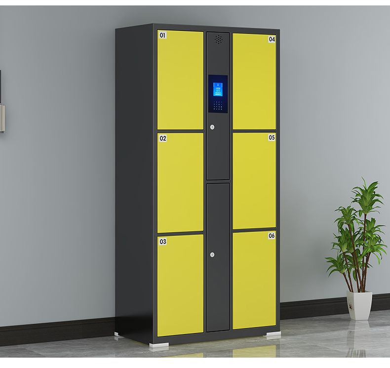 Fitness room intelligent changing cabinet bathroom changing cabinet storage locker fingerprint facial recognition scanning code storage cabinet