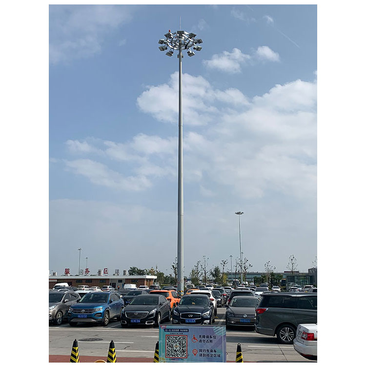 Municipal square LED projection light, high pole light, medium pole light, 25 meter hot-dip galvanized light pole, Runchang Lighting