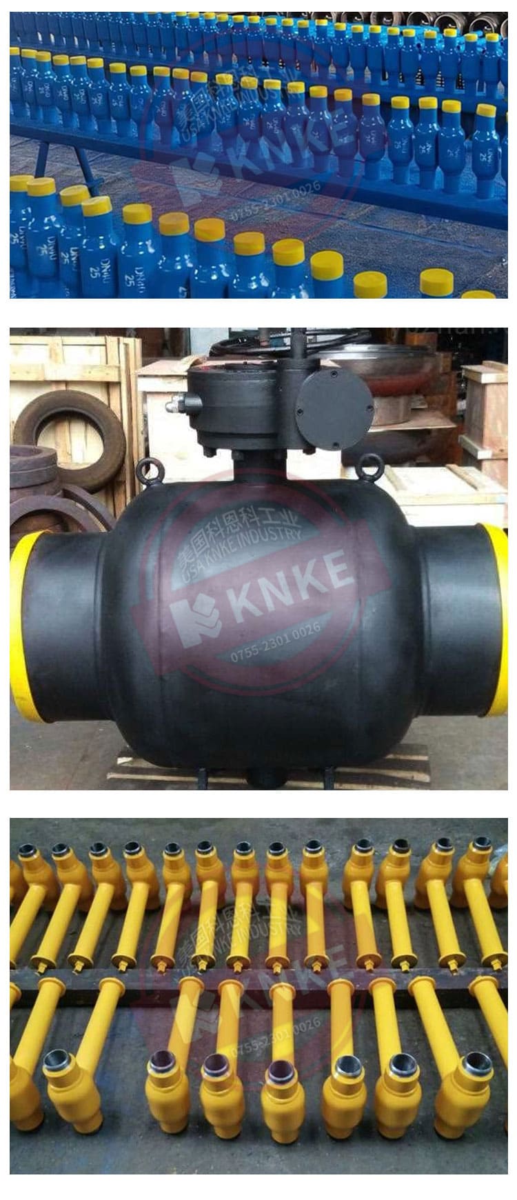 Imported direct buried release ball valve has a wide range of applications, made of stainless steel and branded by KNKE Coenko in the United States