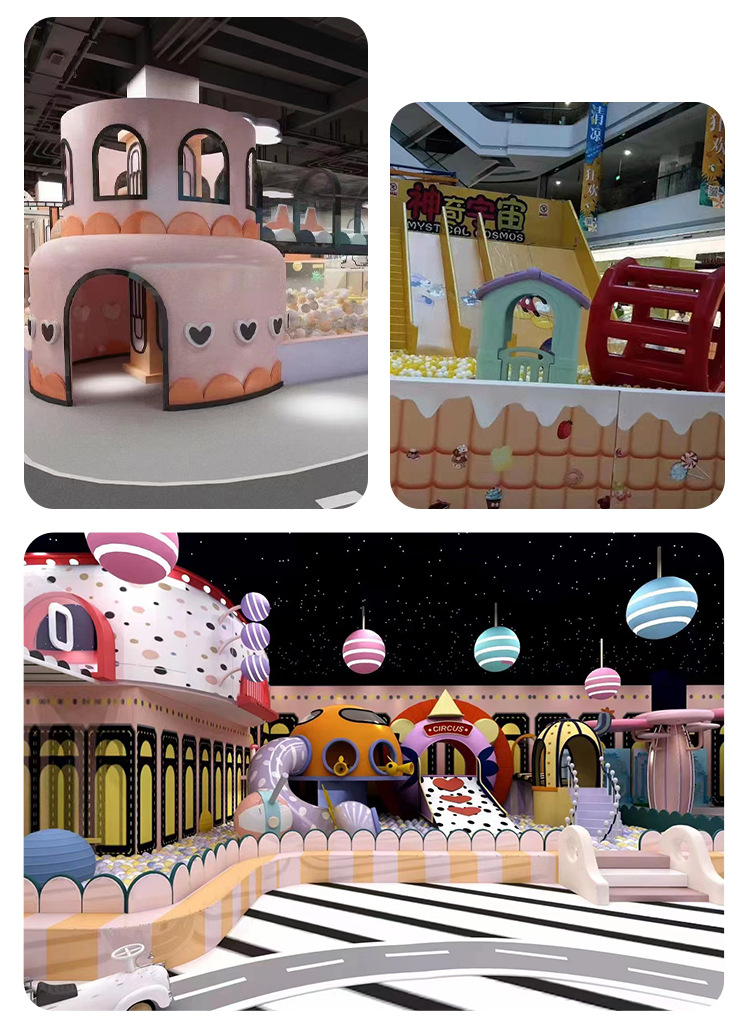 Customized Large Trampoline Park Facilities Indoor Children's Naughty Fort Children's Park Theme Trampoline Equipment