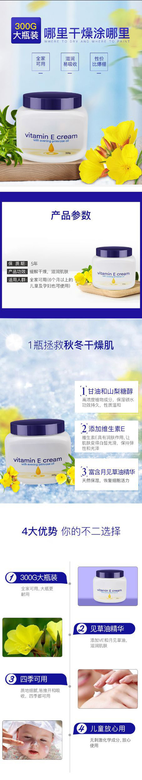 Vitamin E body milk processing OEM moisturizing and anti cracking cross-border cosmetics for hands, feet, and bodies