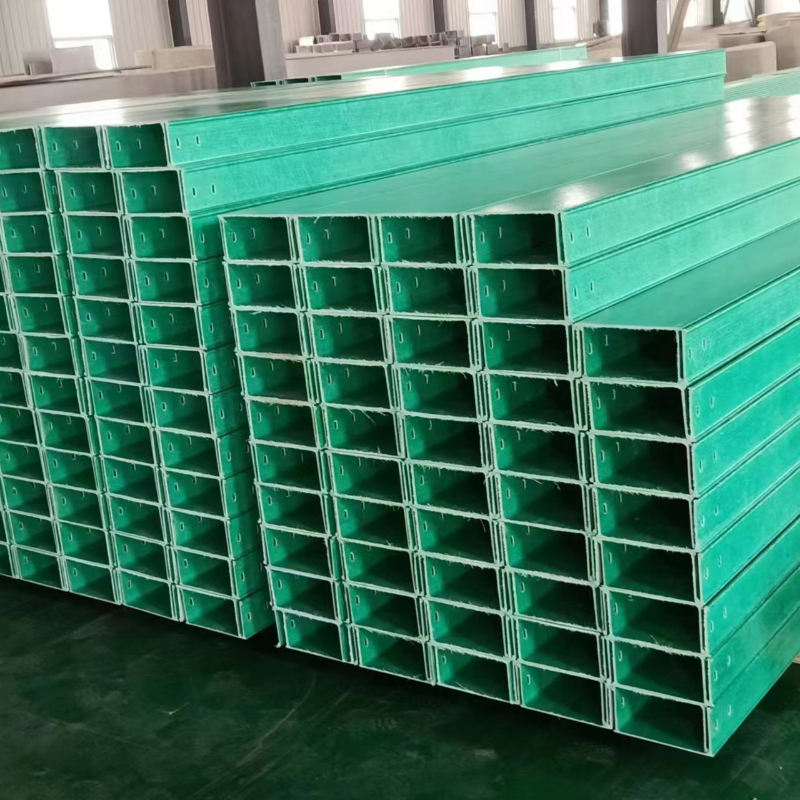 Wholesale of fiberglass trough type cable tray, SMC composite epoxy resin flame-retardant bridge, highway pipe box