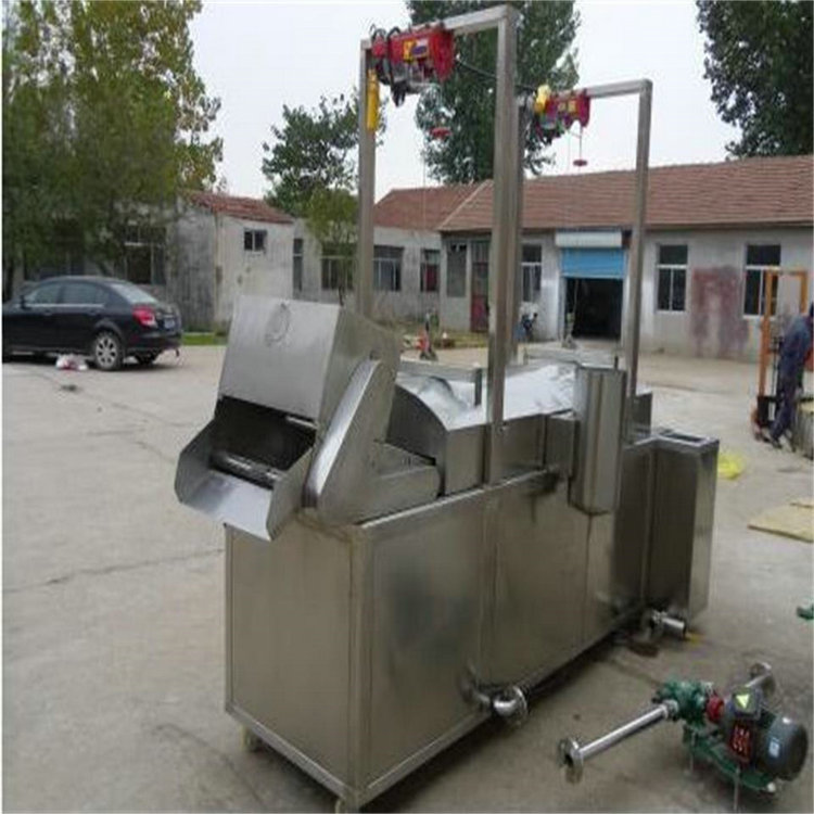 Fully automatic fryer, peanut frying equipment processing, customized manufacturer, direct supply to Baisheng