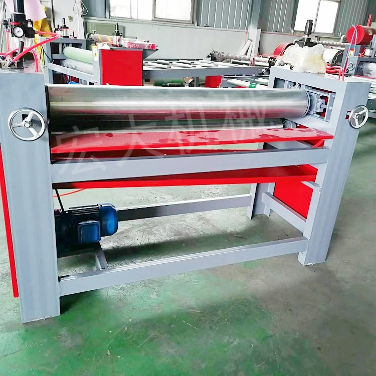 Single side calcium silicate board gluing machine, even gluing, no glue leakage, good glue quantity, control of its own adhesive film Pouch laminator