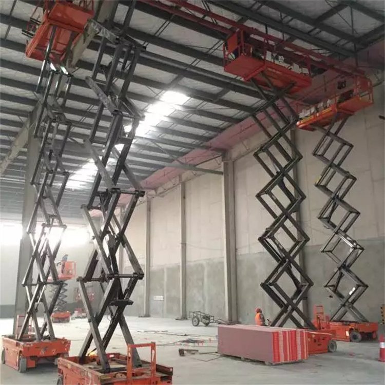 4 meter lifting platform rental elevator rental 6 meter climbing car small mobile scissor forklift Hualitong