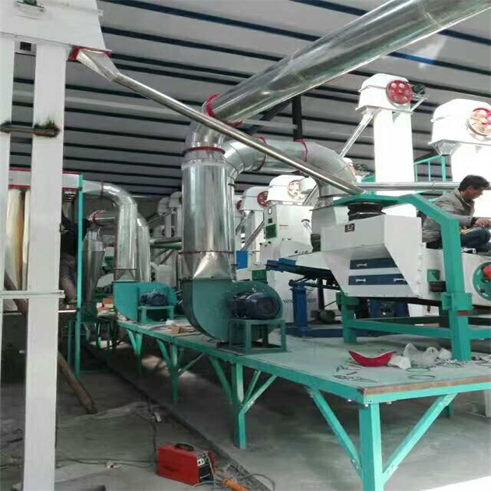 Complete set of rice milling machinery, 50 tons of rice processing equipment, fully automatic rice milling machine, one machine with multiple functions