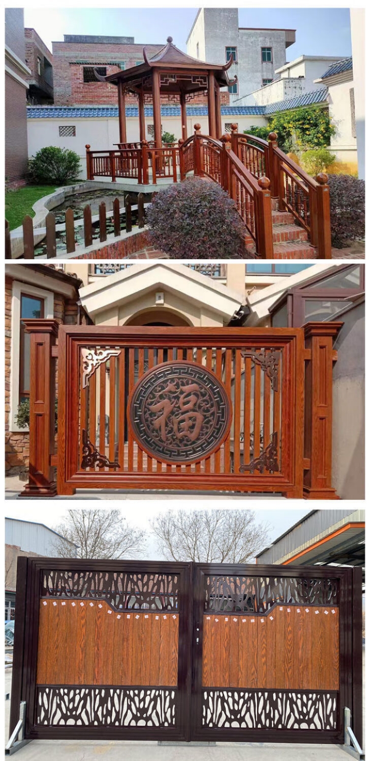 Balcony guardrail, villa fence, community room, outdoor garden, antique Chinese style courtyard, stainless steel fence rod and handrail