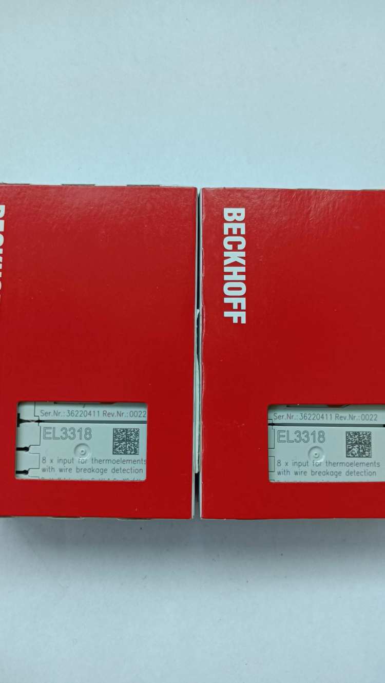 BECKHOFF倍福EL3318 HD EtherCAT端子模块，8通道热电偶输入 产品关键词:倍福el3318模块的;倍福el3318模块