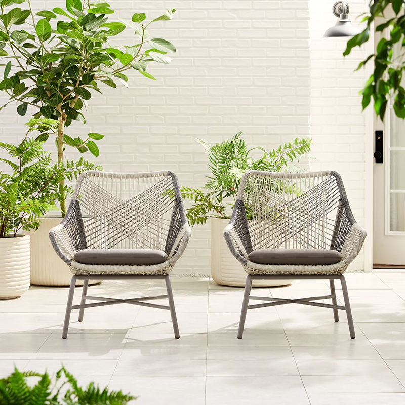 Outdoor rattan chairs, furniture manufacturers customize outdoor rattan sofas, villas, gardens, outdoor rain and sun protection leisure chairs