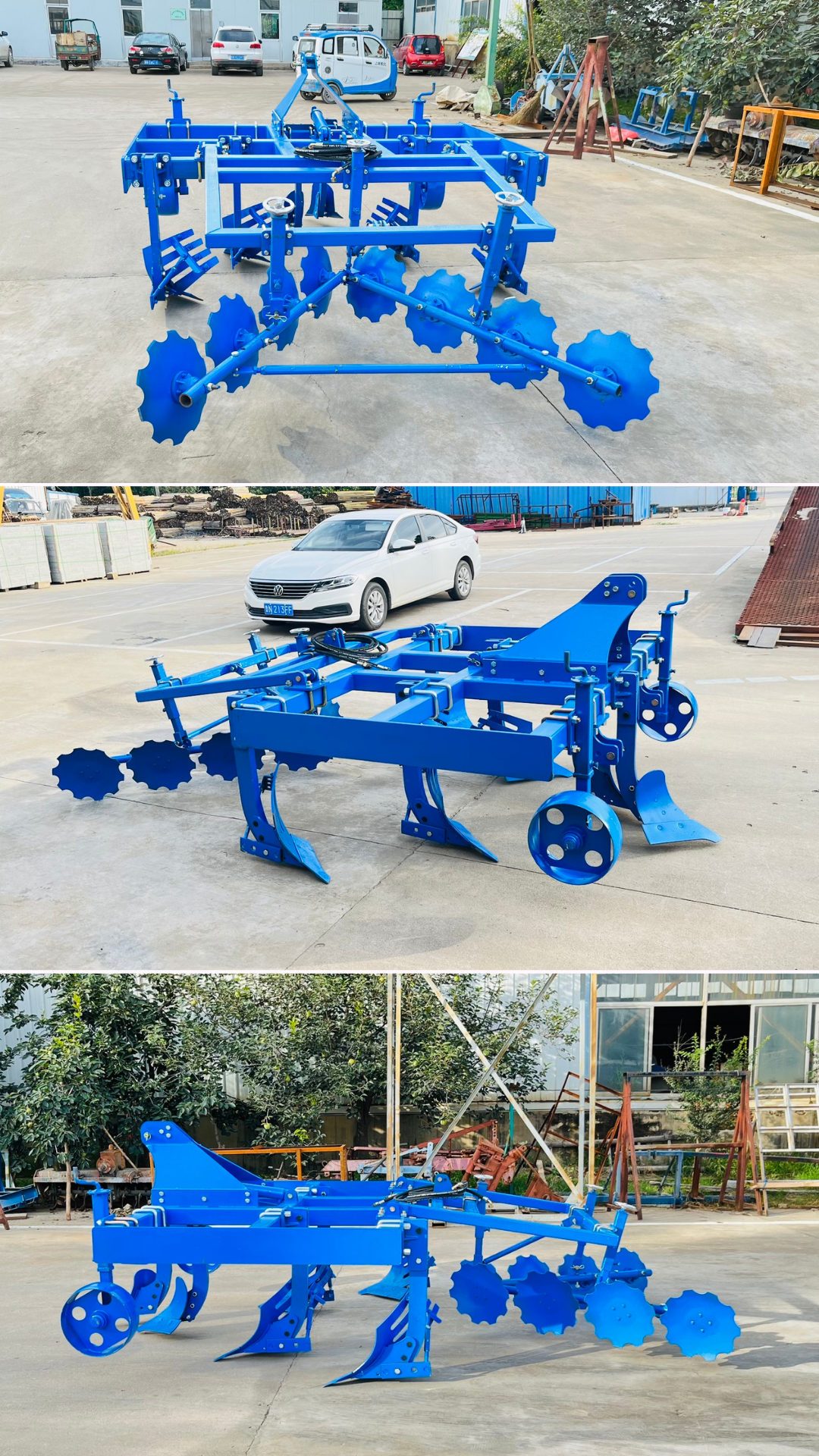 Woming Machinery Large Agricultural Belt Moisture Collector No Moisture Trench Plow Type Plow for Soil Crushing and Stubbling Big Plow