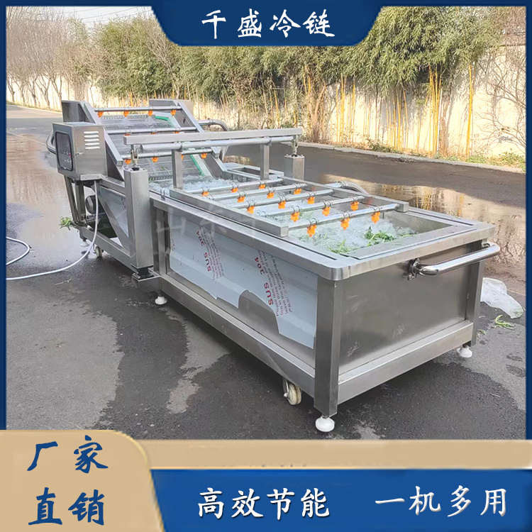 Bubble cleaning machine, large fruit and vegetable cleaning processing equipment, multi-functional vegetable washing machine supply