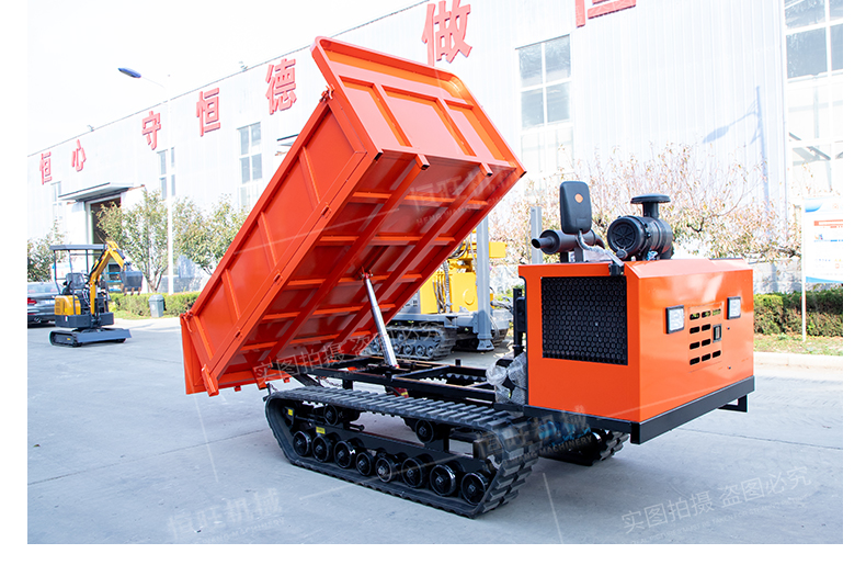 45 degree hill climbing all terrain transport vehicle narrow mountain climbing tiger crawler orchard agricultural hydraulic Cart